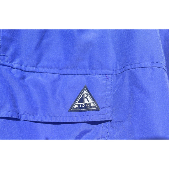 Vintage Ridge Mens Windbreaker Jacket Size M Retro 90s Center Pocket Waterproof - Picture 4 of 9